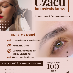Uzacu intensīvais kurss Uzacu intensīvais kurss