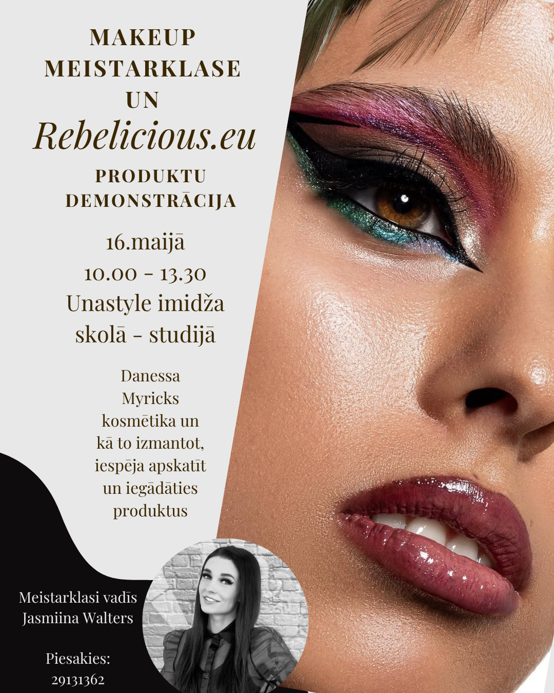 Rebelicious.eu makeup meistarklase Rebelicious.eu makeup meistarklase
