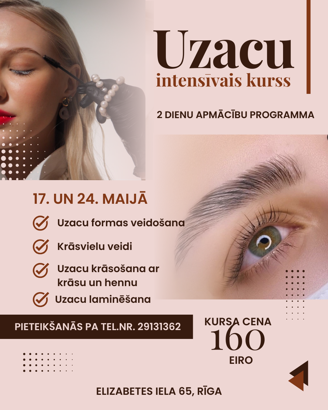 Uzacu intensīvais kurss Uzacu intensīvais kurss